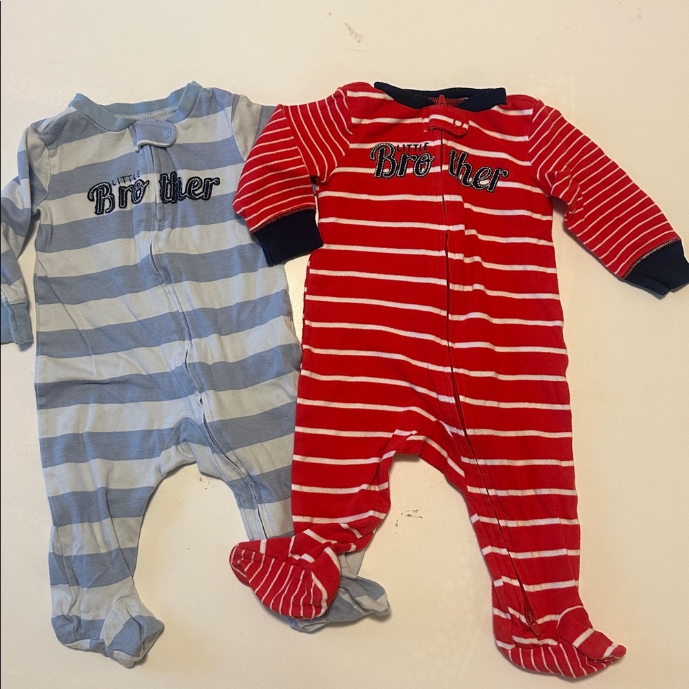 Carter's Big Brother Baby Footies Set